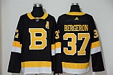 Bruins 37 Patrice Bergeron Black Adidas Jersey,baseball caps,new era cap wholesale,wholesale hats